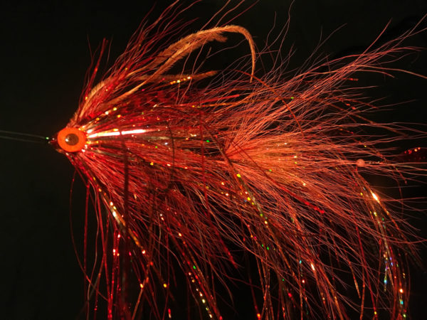 Big Red Head - articulated pike fly