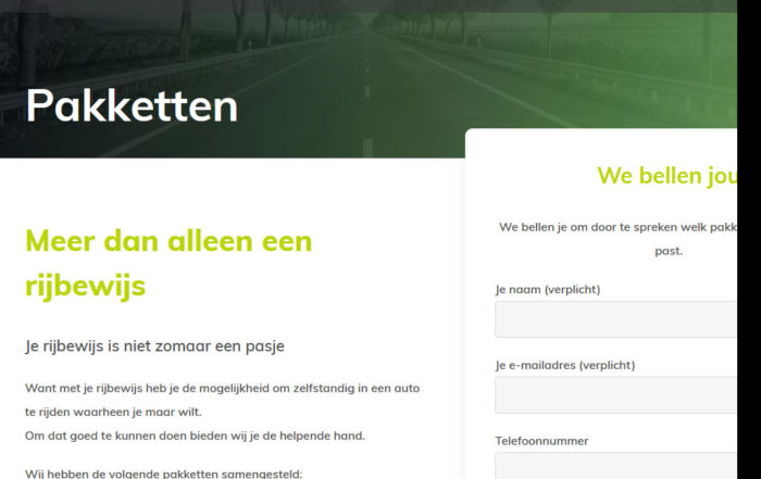 Website Rijschool by Bart
